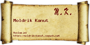 Moldrik Kanut névjegykártya